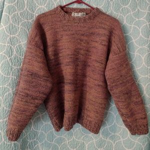 Vintage Wool Scottish Hand-knit Sweater size M